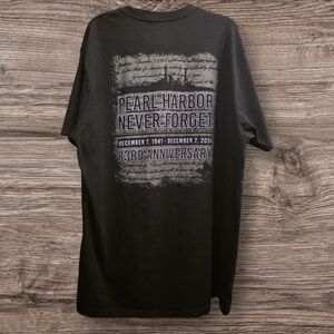 Pearl Harbor Never Forget 83rd Anniversary 2024 Memorial Tee Men’s XL Black